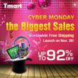 Tmart announced a 5-day promotional activity with up to 92% discount...